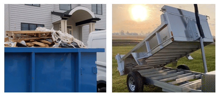 Dumpsters vs Dump Trailers