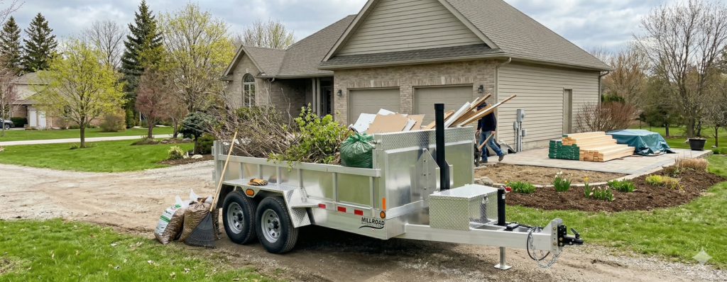 Dump Trailers in Spring: Perfect for Yard Cleanups and Renovation Projects