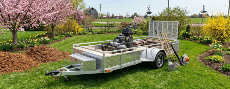 Spring Landscaping Season: Choosing the Right Trailer for Your Equipment