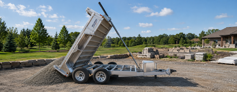 Top Uses for a Dump Trailer_ Landscaping to Construction | Millroad Custom Aluminum Trailers Top Uses for a Dump Trailer: Landscaping to Construction
