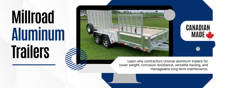 Why Contractors Choose Aluminum Trailers for Work | Millroad Custom Aluminum Trailers Why Contractors Choose Aluminum Trailers for Work